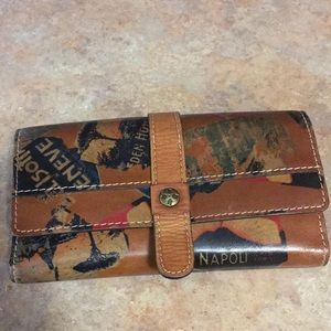 Patricia Nash leather checkbook wallet